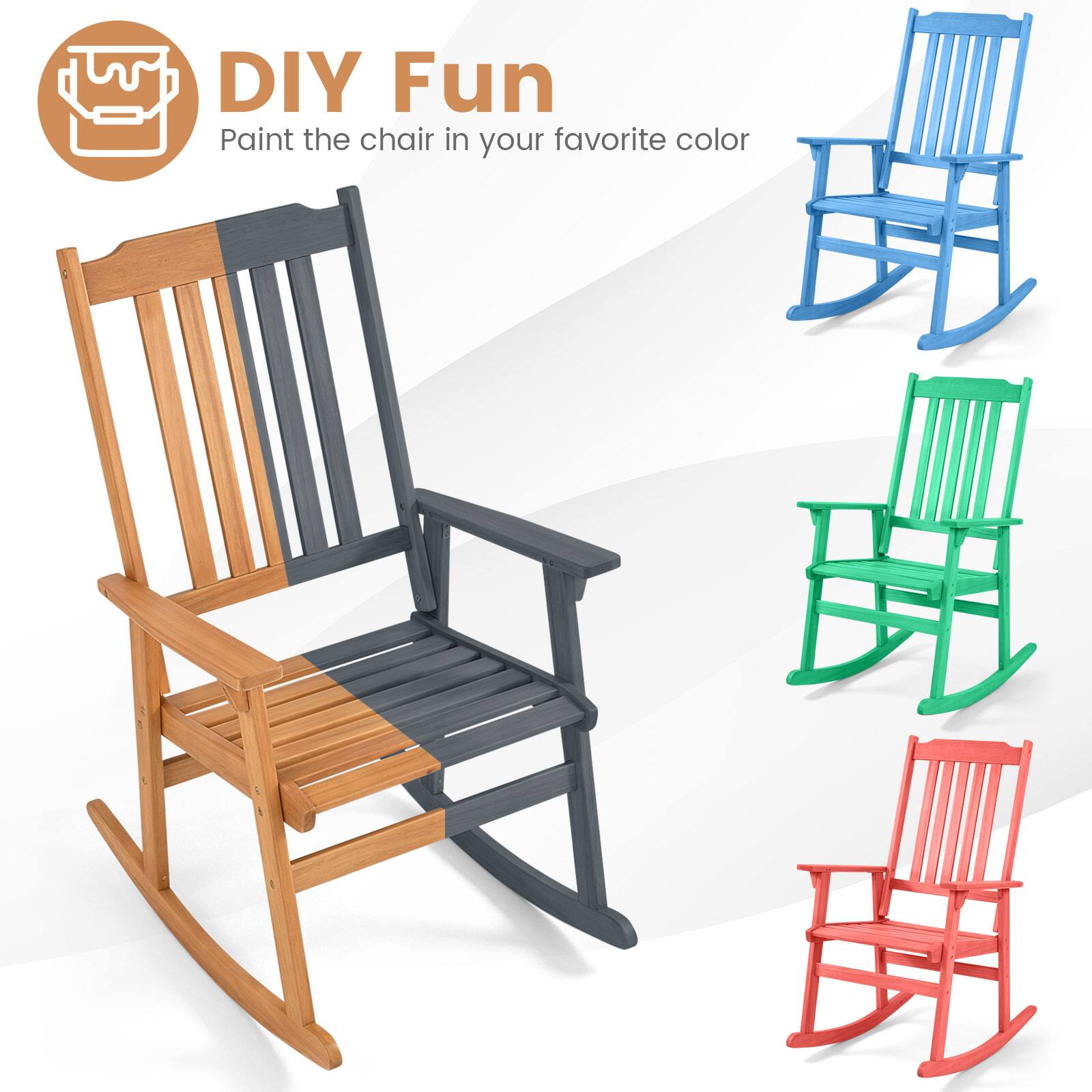 DIY Fun  
Paint the chair in your favorite color