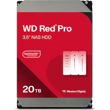 WD Red Pro 3.5" NAS HDD OptiNAND TECHNOLOGY 20 TB Western Digital