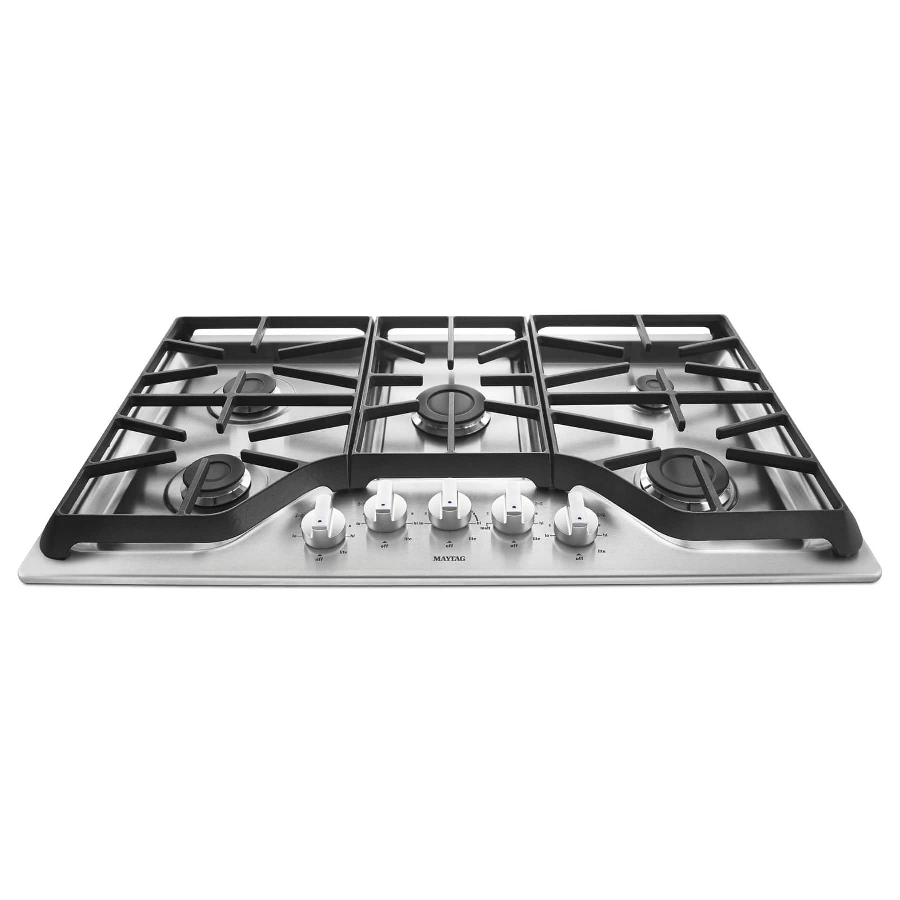Alt View 13. Maytag - 36" Built-In Gas Cooktop - Stainless steel.