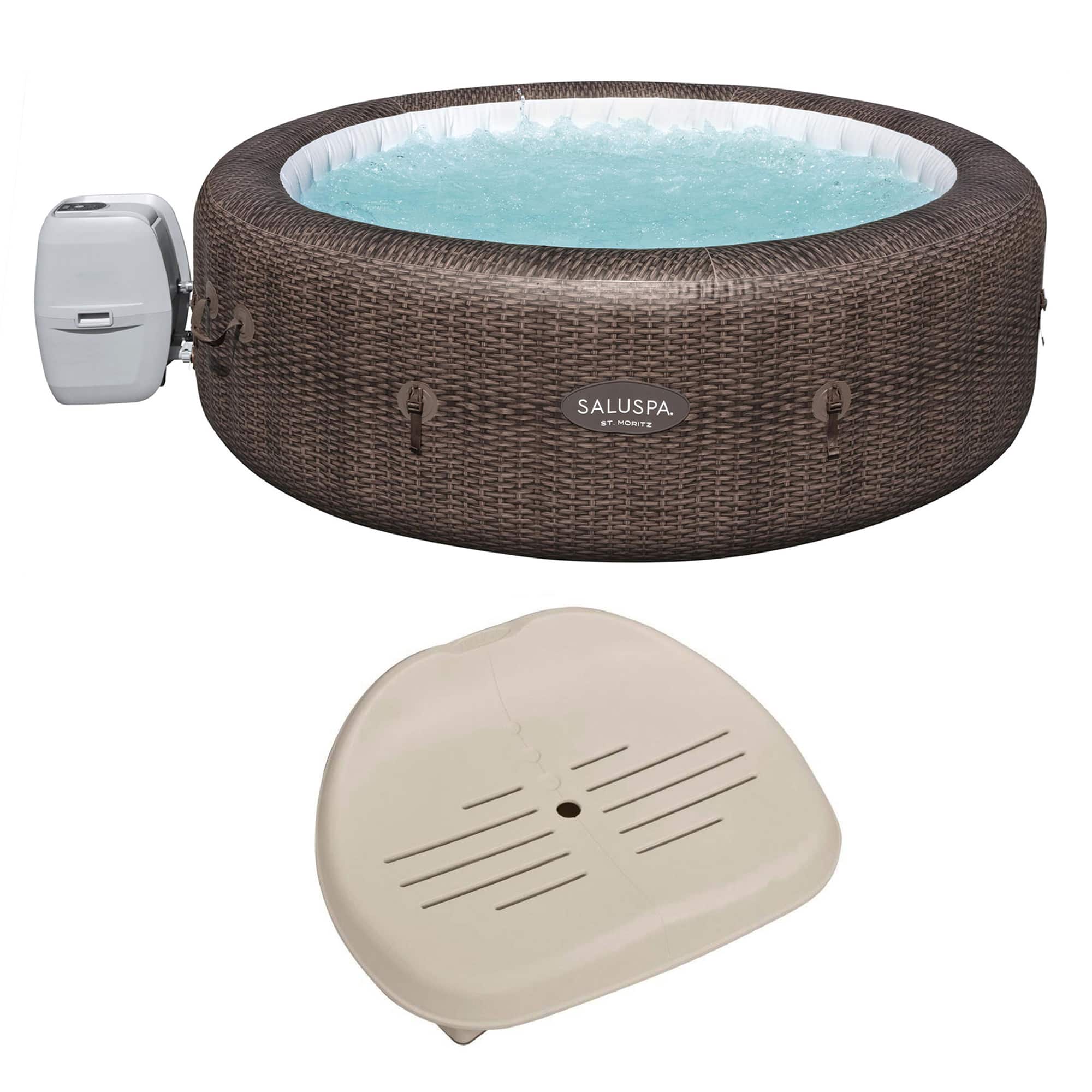 Bestway - SaluSpa St Moritz Hot Tub and PureSpa Inflatable Removable Seat - Brown