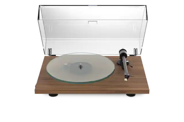 Front. Pro-Ject - T2 Super Phono Turntable - Satin Walnut.