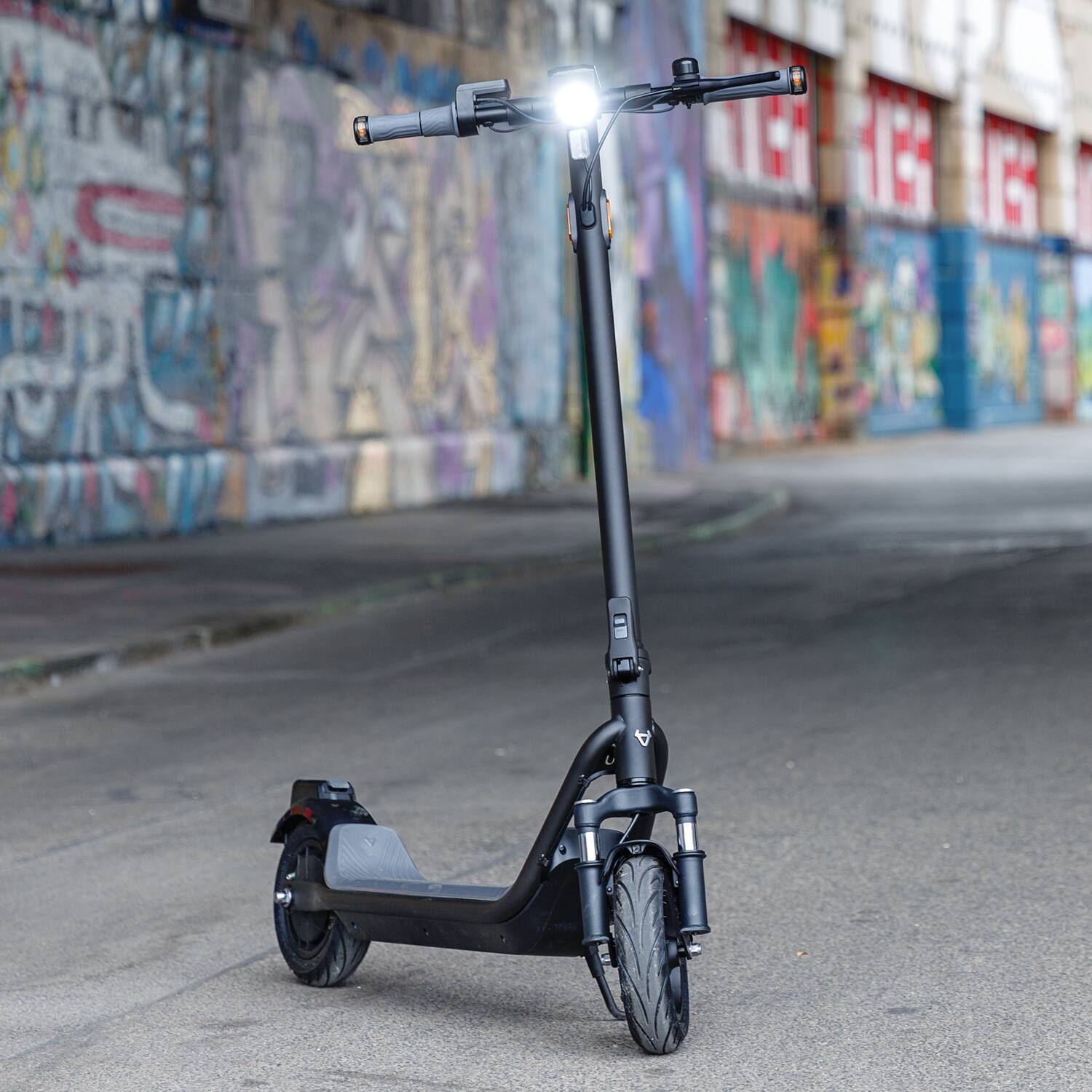 Alt View 11. NIU - KQi 100P Foldable Electric Kick Scooter w/ 22 mi Max Range & 18 mph Max Speed - Gray.