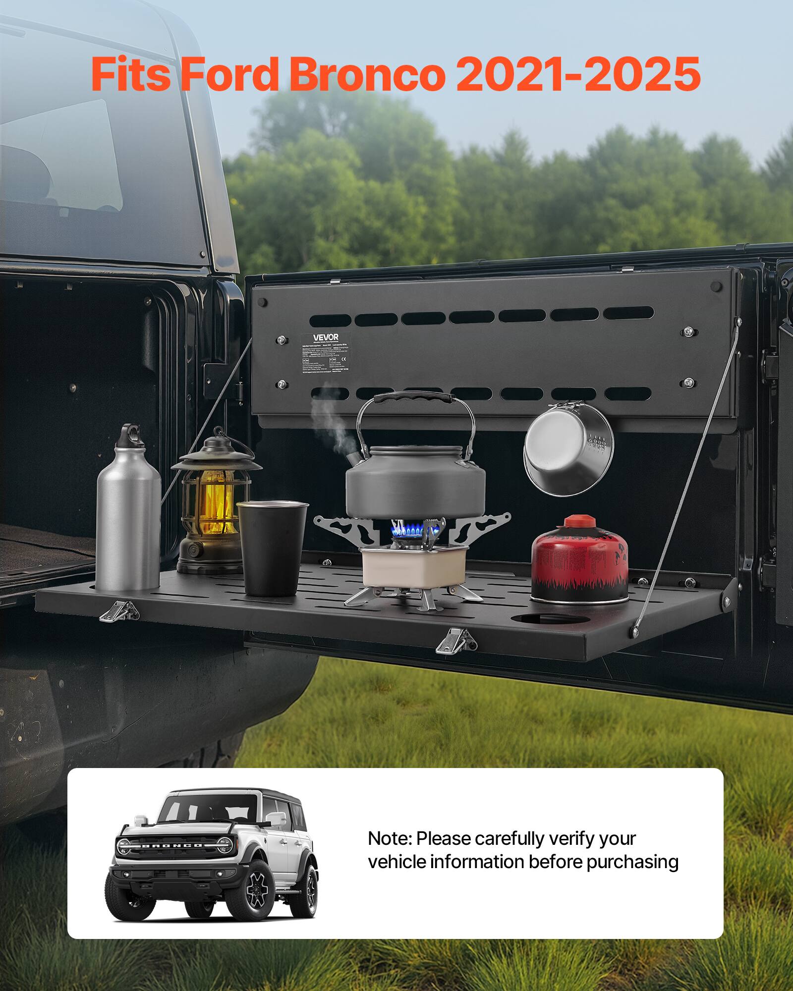 Fits Ford Bronco 2021-2025

Note: Please carefully verify your vehicle information before purchasing