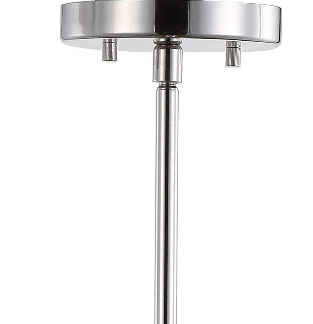 Alt View 5. Jonathan Y - Jobs 17.5" Sputnik Metal LED Chandelier, Nickel - Nickel.