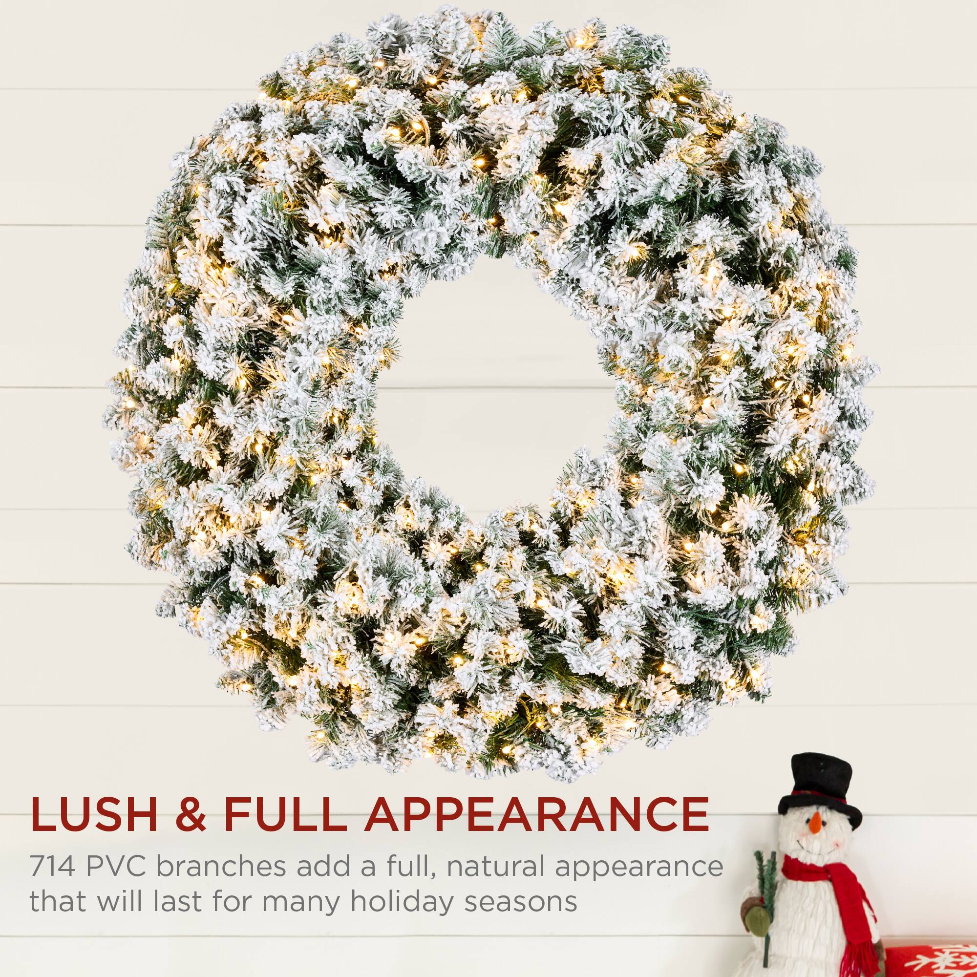 LUSH & FULL APPEARANCE  
714 PVC branches add a full, natural appearance that will last for many holiday seasons