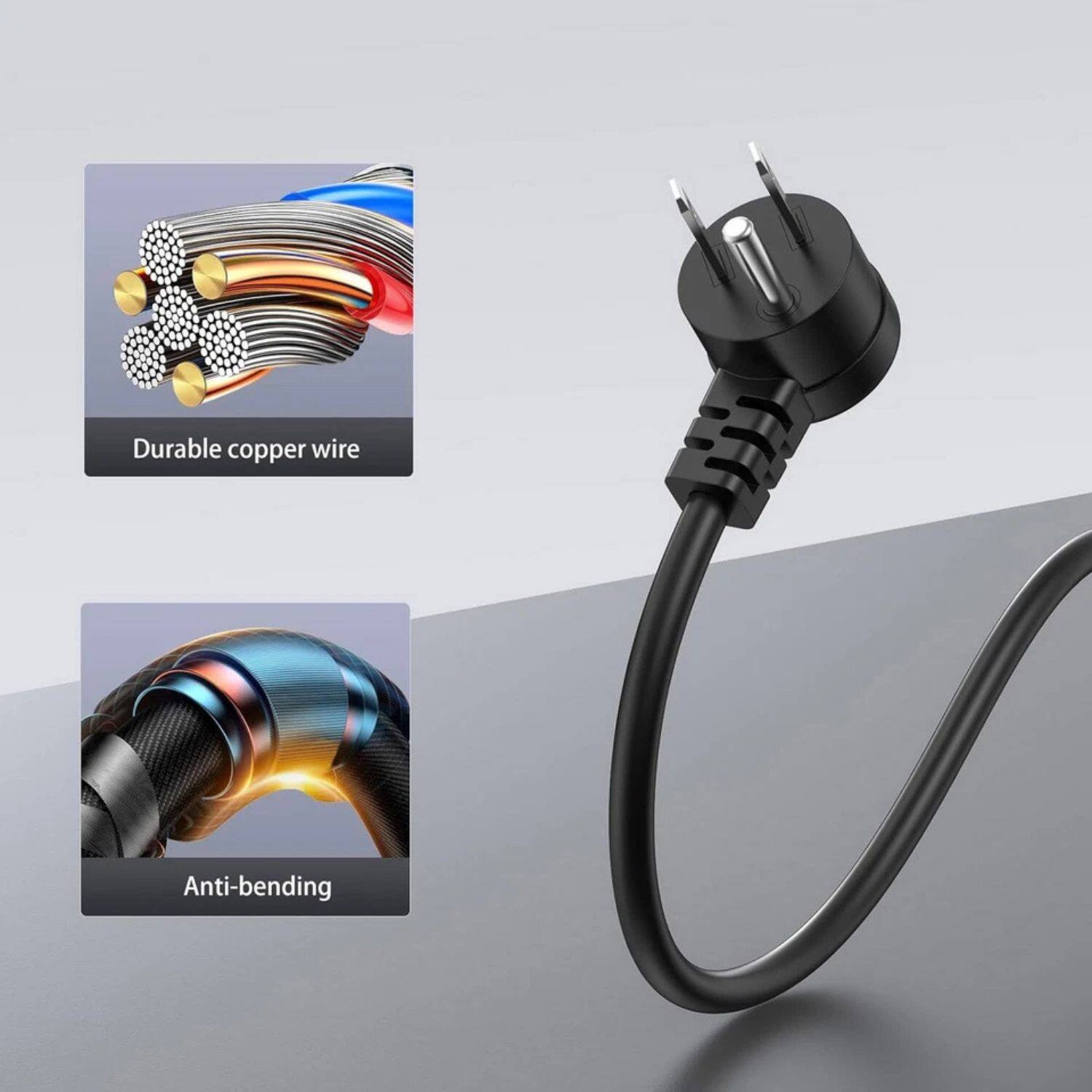 Durable copper wire  
Anti-bending