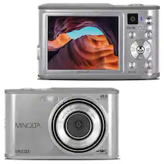 MINOLTA SELFIE W 48.0 MEGAPIXELS MINOLTA AUTOFOCUS UHD MINOLTA LENS | F/2.2 f=3.37mm MND23 4K ULTRA HD