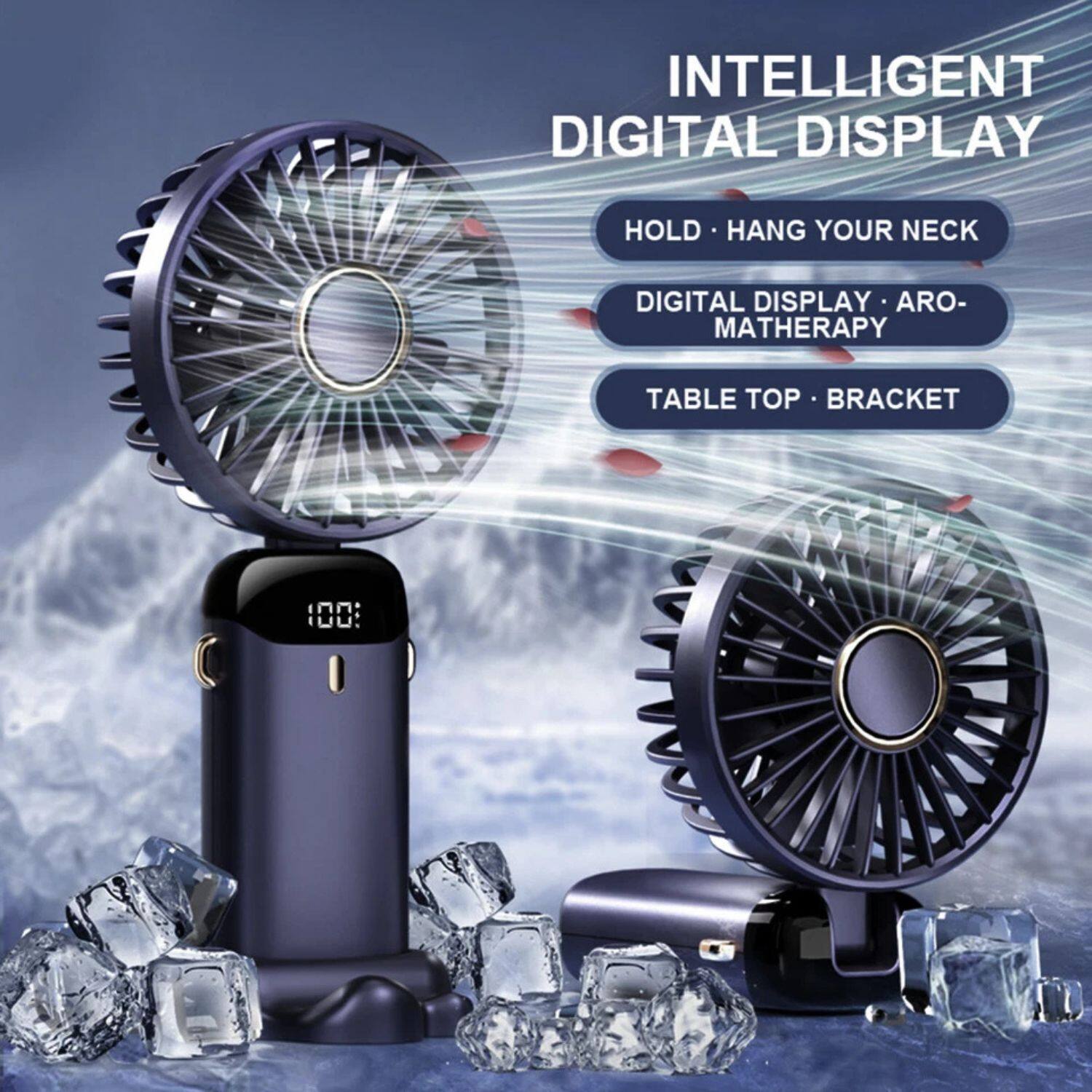 INTELLIGENT DIGITAL DISPLAY

- HOLD • HANG YOUR NECK
- DIGITAL DISPLAY • ARO-MATHERAPY
- TABLE TOP • BRACKET

100: