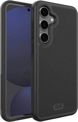 TUDIA - MergeGrip for Samsung Galaxy S24 FE Case 2024 Drop Tested Cover - Matte Black
