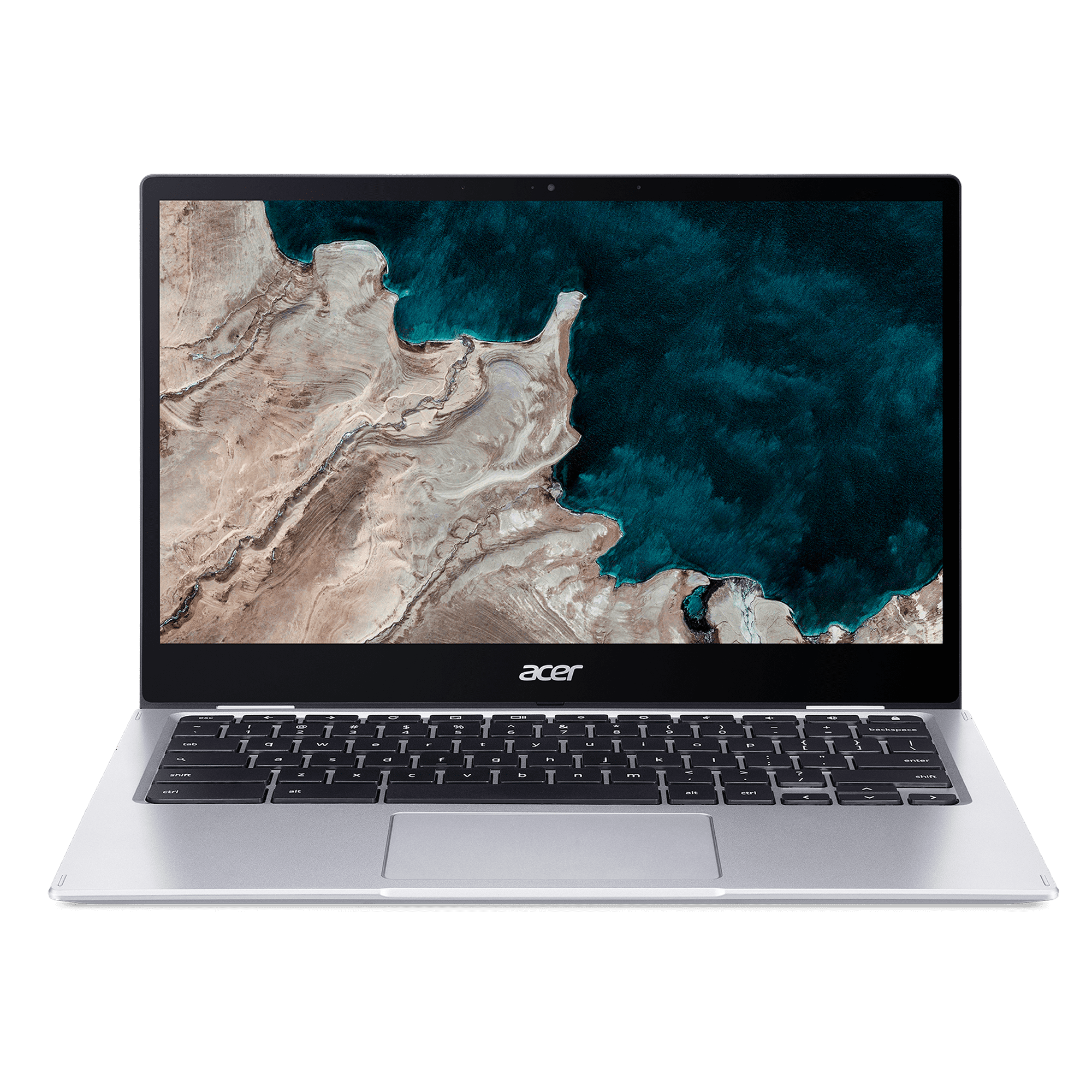 Left. Acer - Acer Chromebook Spin 513 13.3" FHD Slim Touch, Qualcomm SC7180 64GB 4GB - silver.