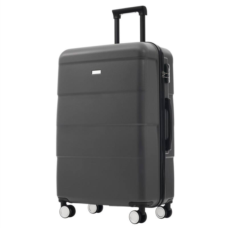 Alt View 8. HTUTWOO - Hardshell Luggage -6 Piece with 2 Bags,Carry on Suitcase with Handle Password Lock,Double Spinner Wheels,16"/20"/24"/28" - Charcoal.
