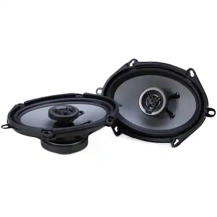 Front. Crunch - Crunch 250W Full Range 2 Way Coaxial Car Audio 5x7 by 6x8" Speaker Pair CS5768CX - Black.