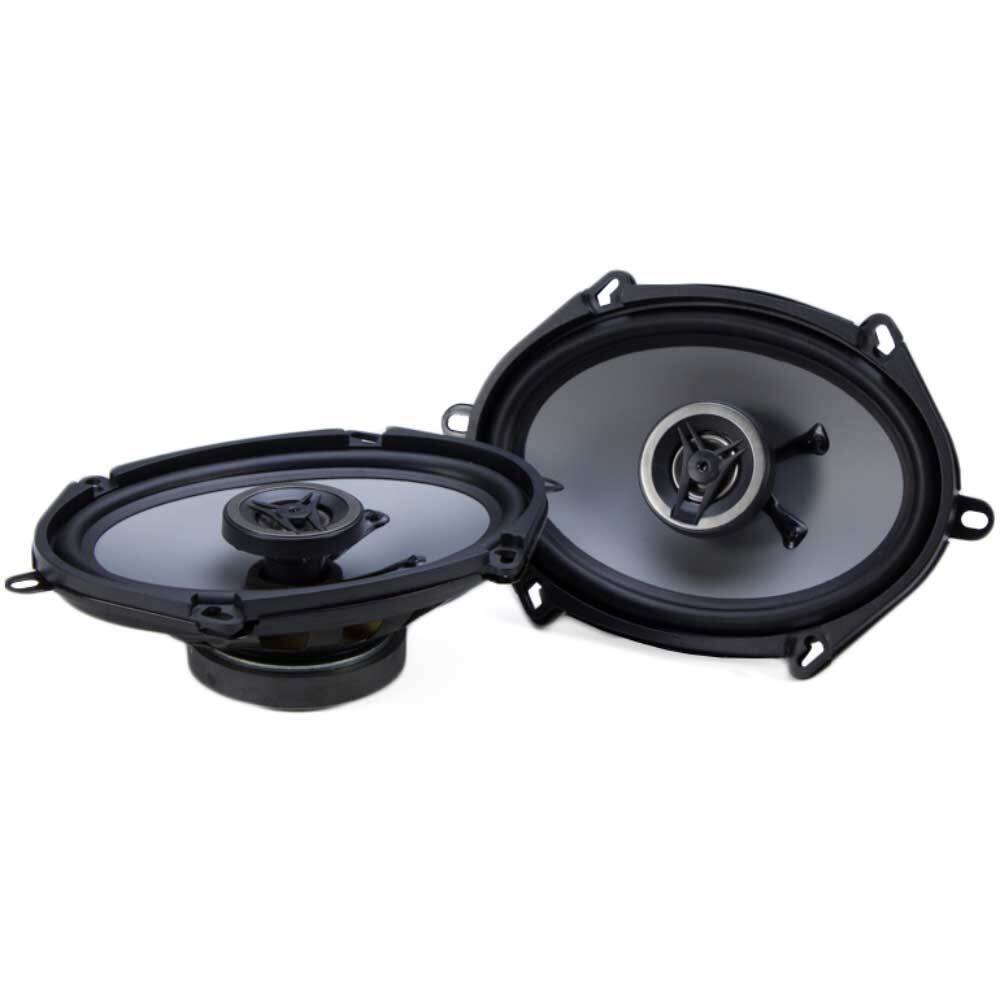 Alt View 4. Crunch - Crunch 250W Full Range 2 Way Coaxial Car Audio 5x7 by 6x8" Speaker Pair, 2 Pack - Black.