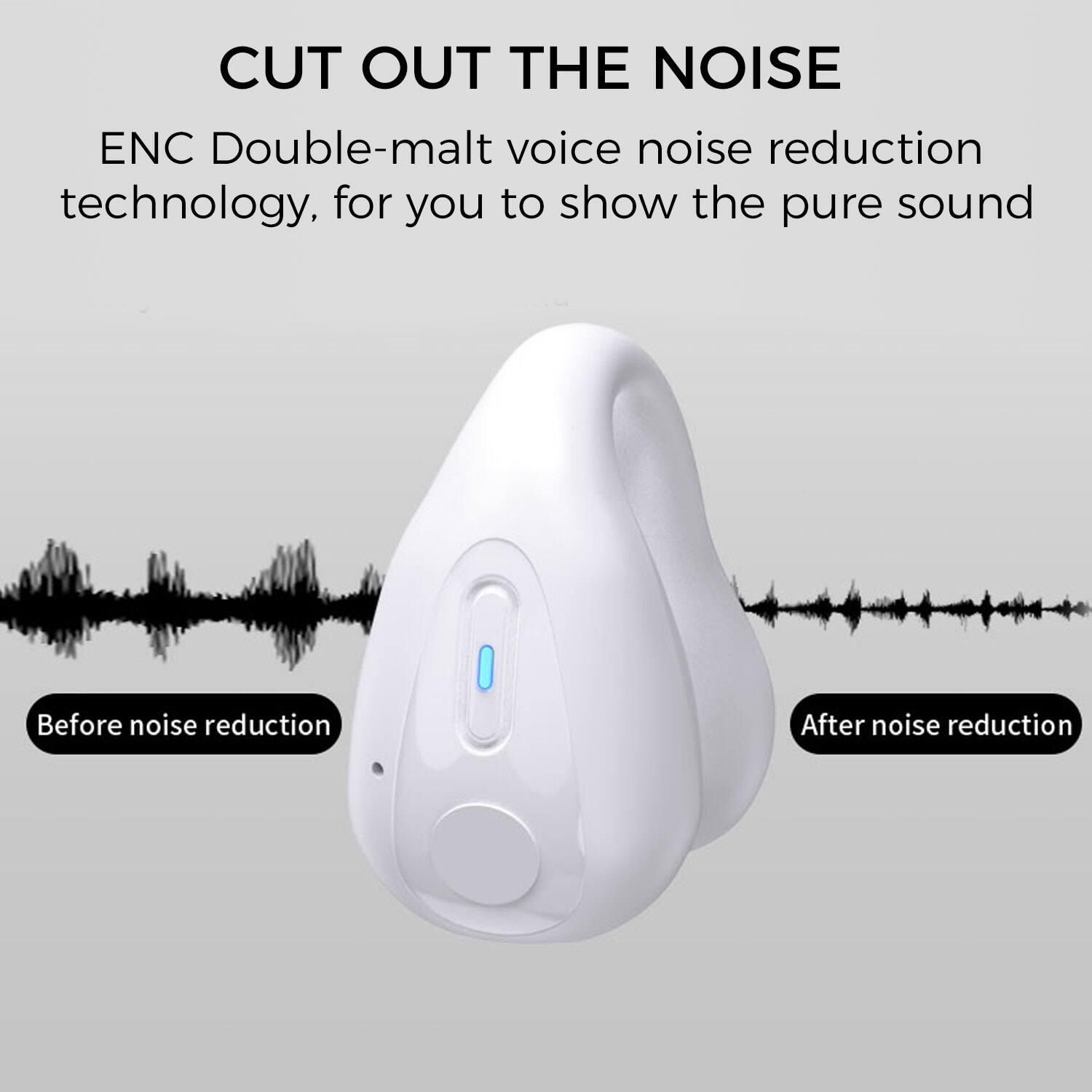 CUT OUT THE NOISE

ENC Double-malt voice noise reduction technology, for you to show the pure sound

Before noise reduction

After noise reduction