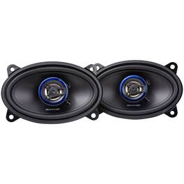 AutoTek - Street Machine 200W 4 x6 in. 2 Way Car Audio Coaxial Speakers, Pair - Black