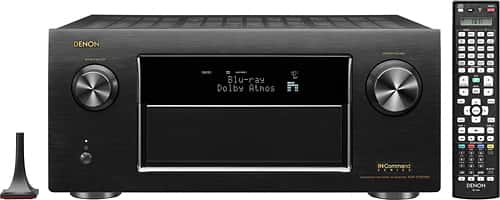 Denon - In-Command 1350W 9.2-Ch. 4K Ultra HD and 3D Pass-Through A/V Home Theater Receiver - Black - Larger Front