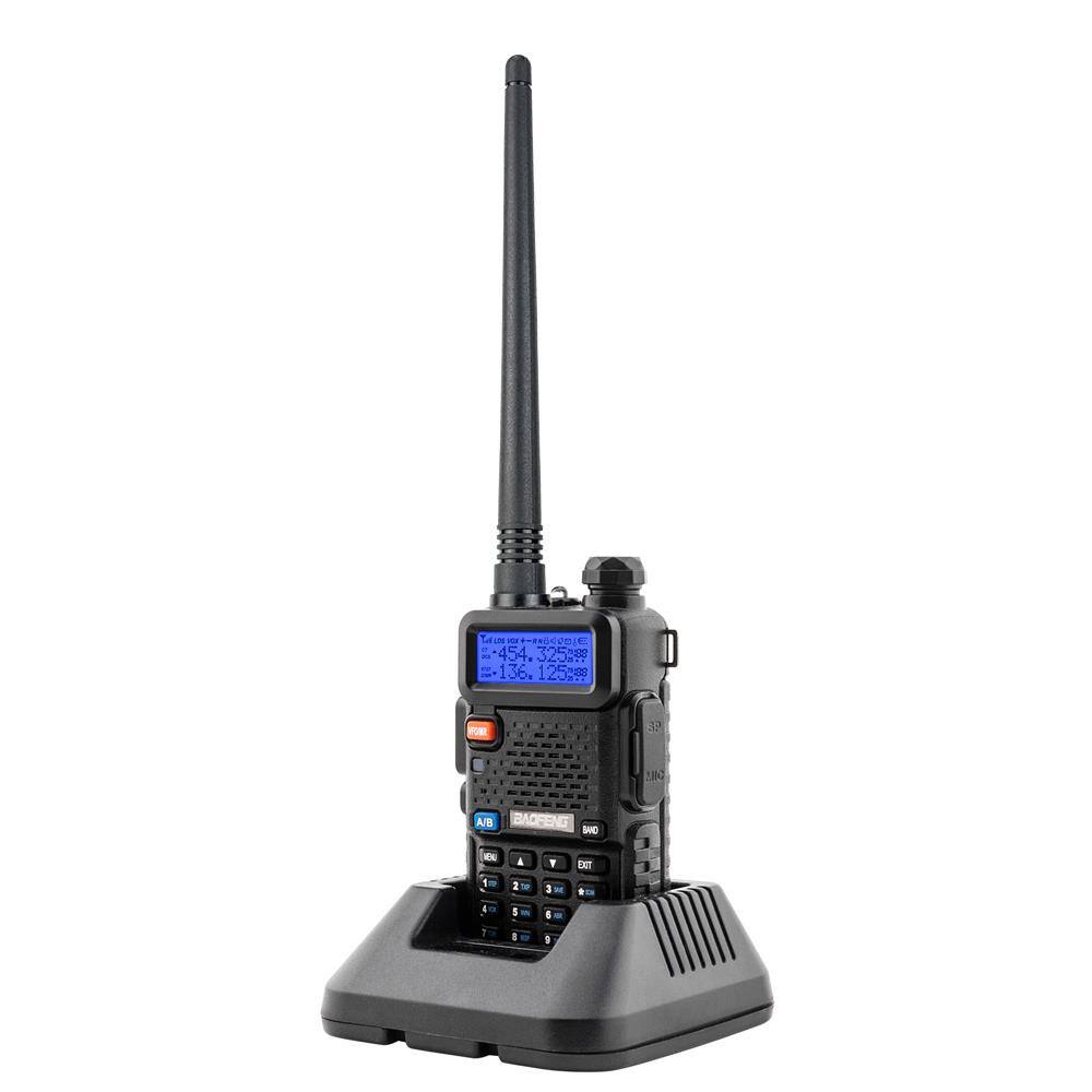 Alt View 4. Winado - Baofeng UV-5R Dual Band UHF/VHF Radio RF FM Ham 2 Way Radio Walkie Talkie - Black.