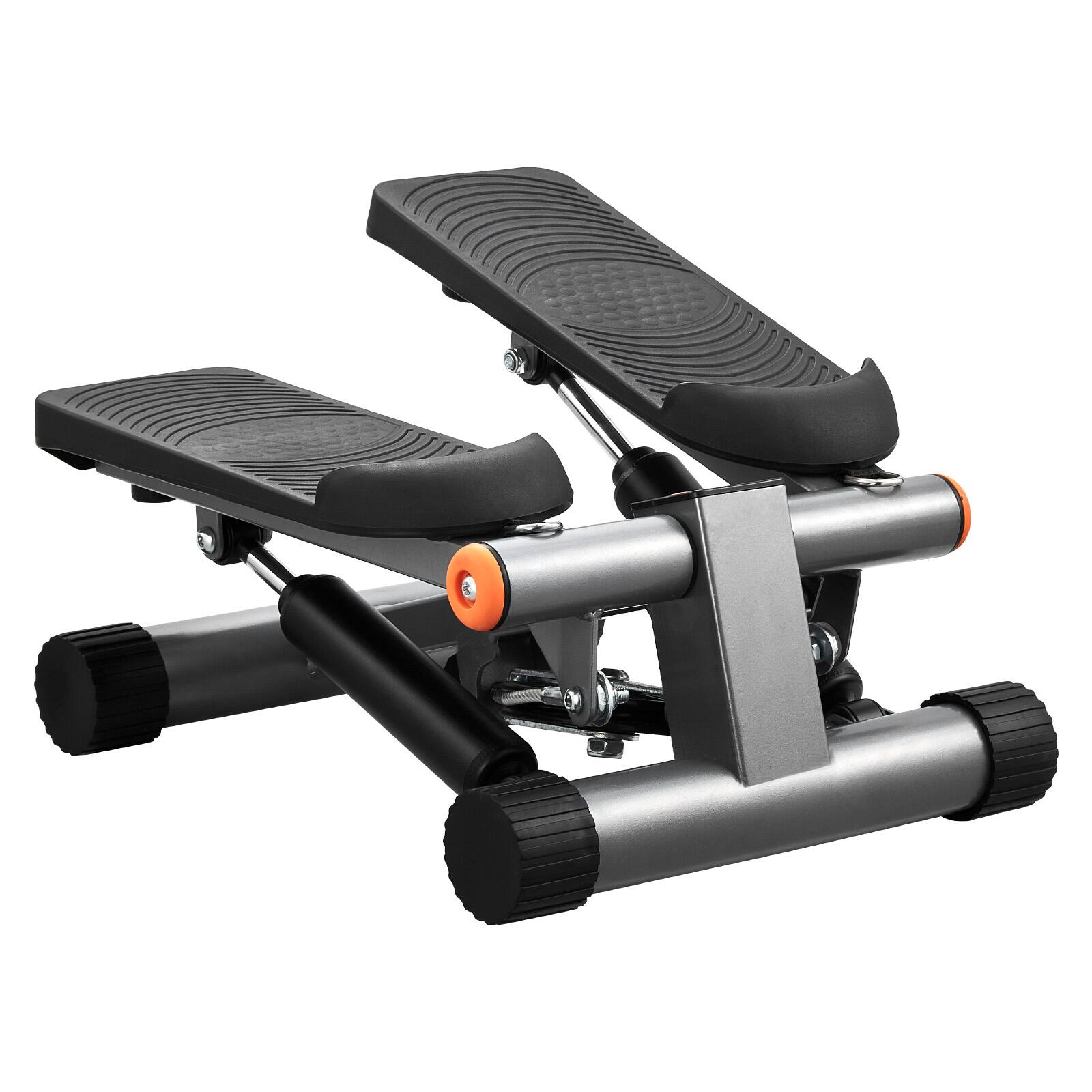 Alt View 5. VEVOR - Stair Stepper, Mini Stepper for Exercise at Home, Hydraulic Fitness Stepper with Resistance Bands - Grey,Black.