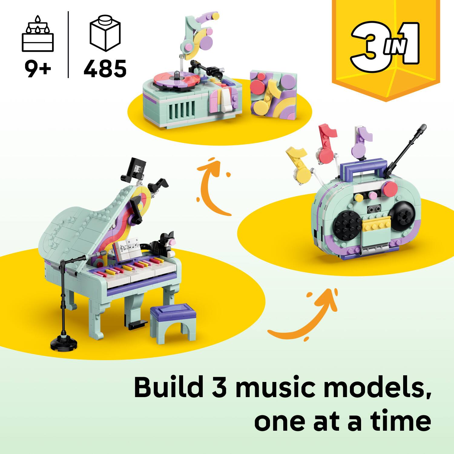 9+ 485 3 Build 3 music models, one at a time