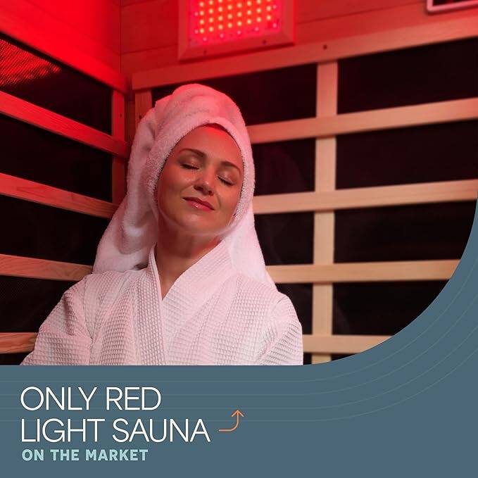 ONLY RED LIGHT SAUNA  
ON THE MARKET