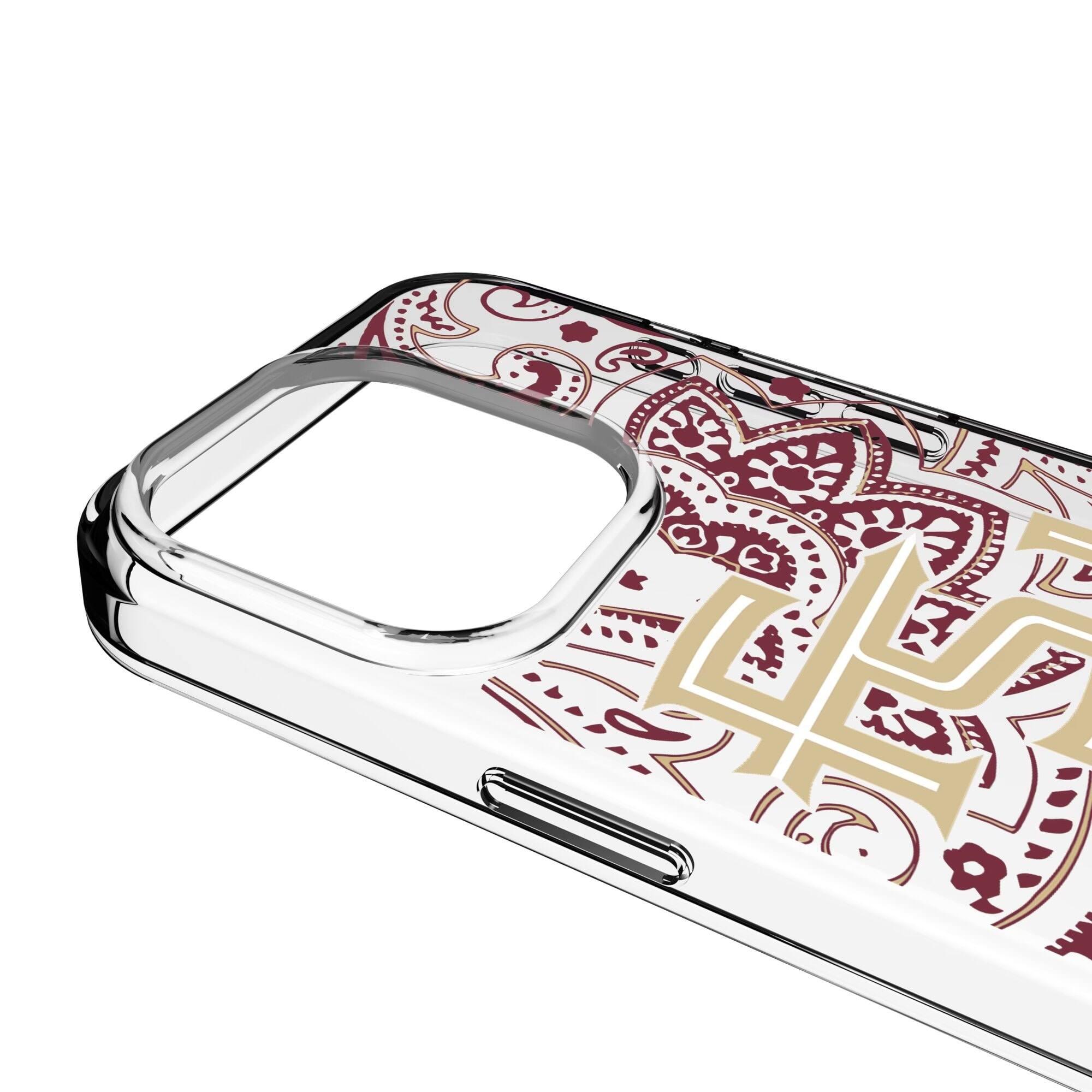Alt View 2. Keyscaper - Florida State Seminoles iPhone Paisley Design Clear Case - 14 - Multicolor.