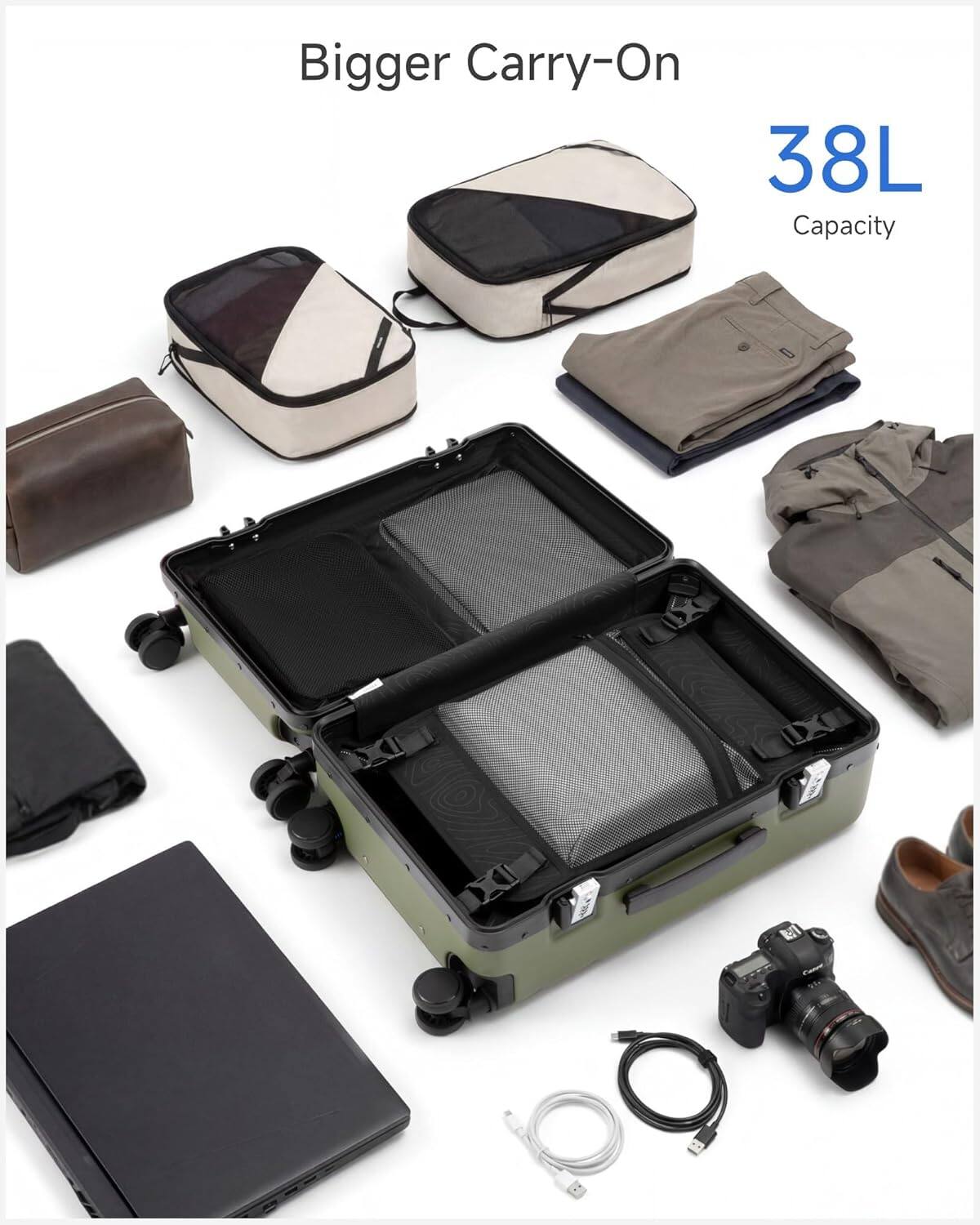 Bigger Carry-On  
38L Capacity