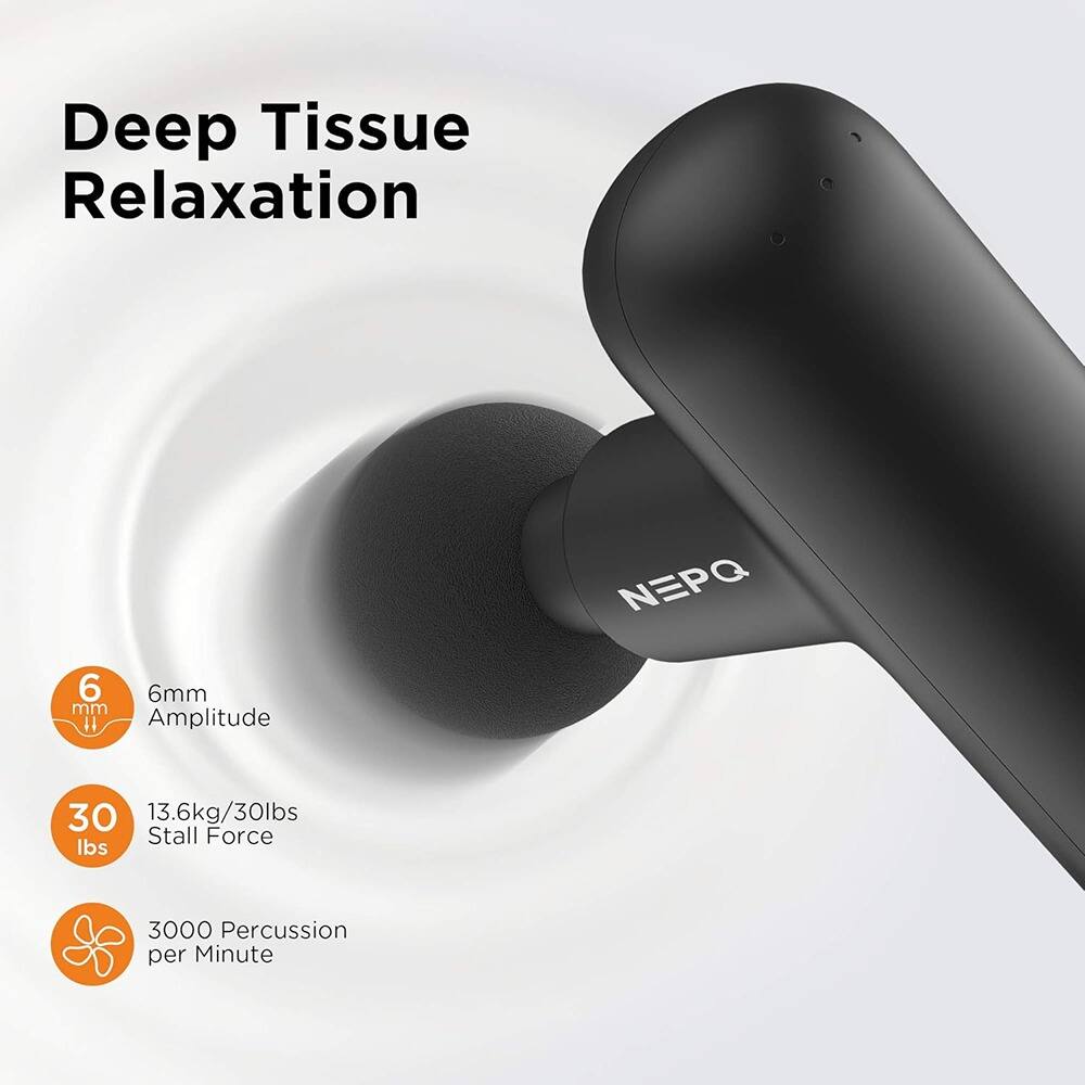 Deep Tissue Relaxation

- 6mm Amplitude
- 13.6kg/30lbs Stall Force
- 3000 Percussion per Minute