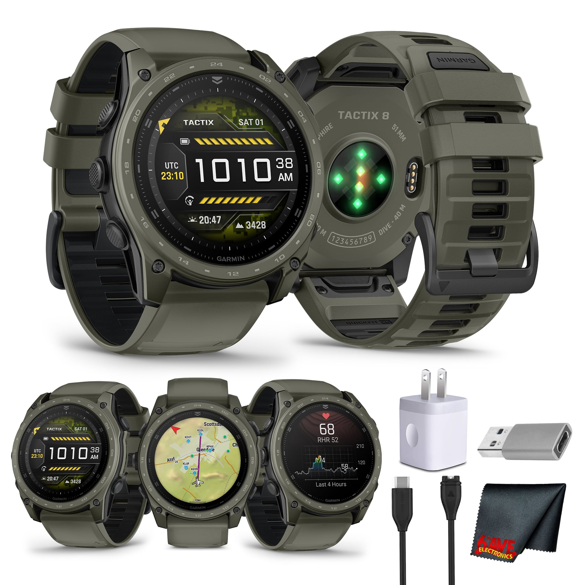Garmin - Tactix 8 Cerakote - AMOLED - Olive Drab - Olive Drab - (2026)