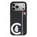 Front. Keyscaper - Chicago Cubs 1911 Logo iPhone Magnetic Bump Case - 16 Pro Max - Black.