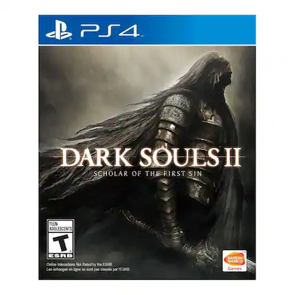 PS4
DARK SOULS II
SCHOLAR OF THE FIRST SIN
TEEN ADOLESCENTS
T ESRB
Online Interactions Not Rated by the ESRB
Les échanges en ligne ne sont pas classés par l'ESRB
BANDAI NAMCO Games - T (Teen 13+)