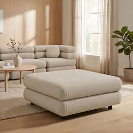 Jubilee Upholstered Ottoman by Modway - Linen