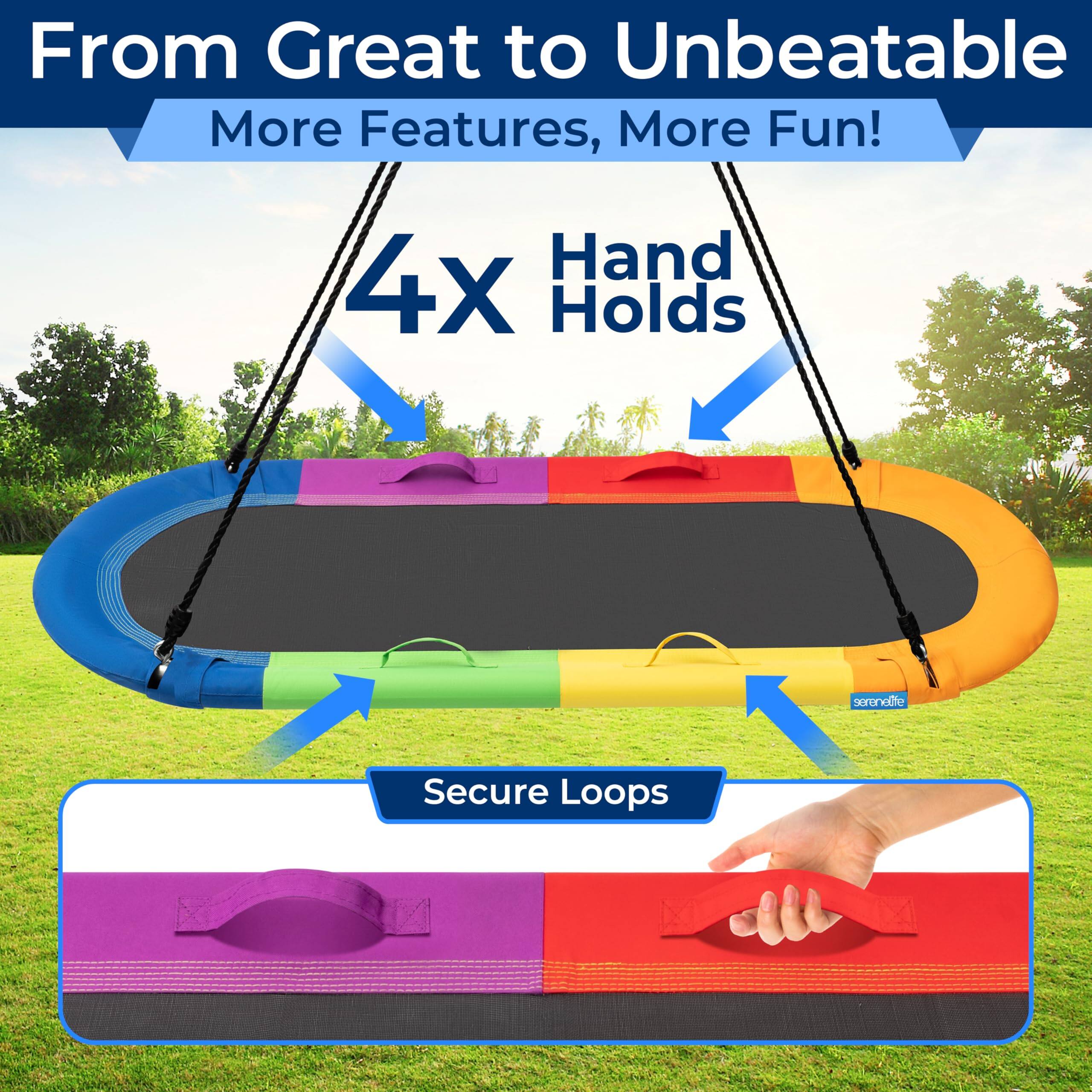 From Great to Unbeatable  
More Features, More Fun!  

4X Hand Holds  
Secure Loops