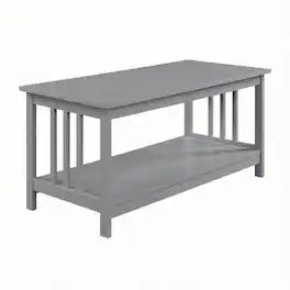 FurniFact - Coffee Table MDF Construction with Sturdy Design and Modern Style - Gray