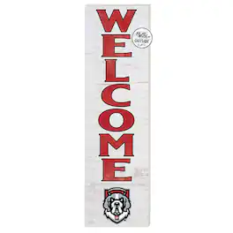 Jardine - D'youville Saints 10'' x 35'' Indoor/Outdoor Welcome Sign - White