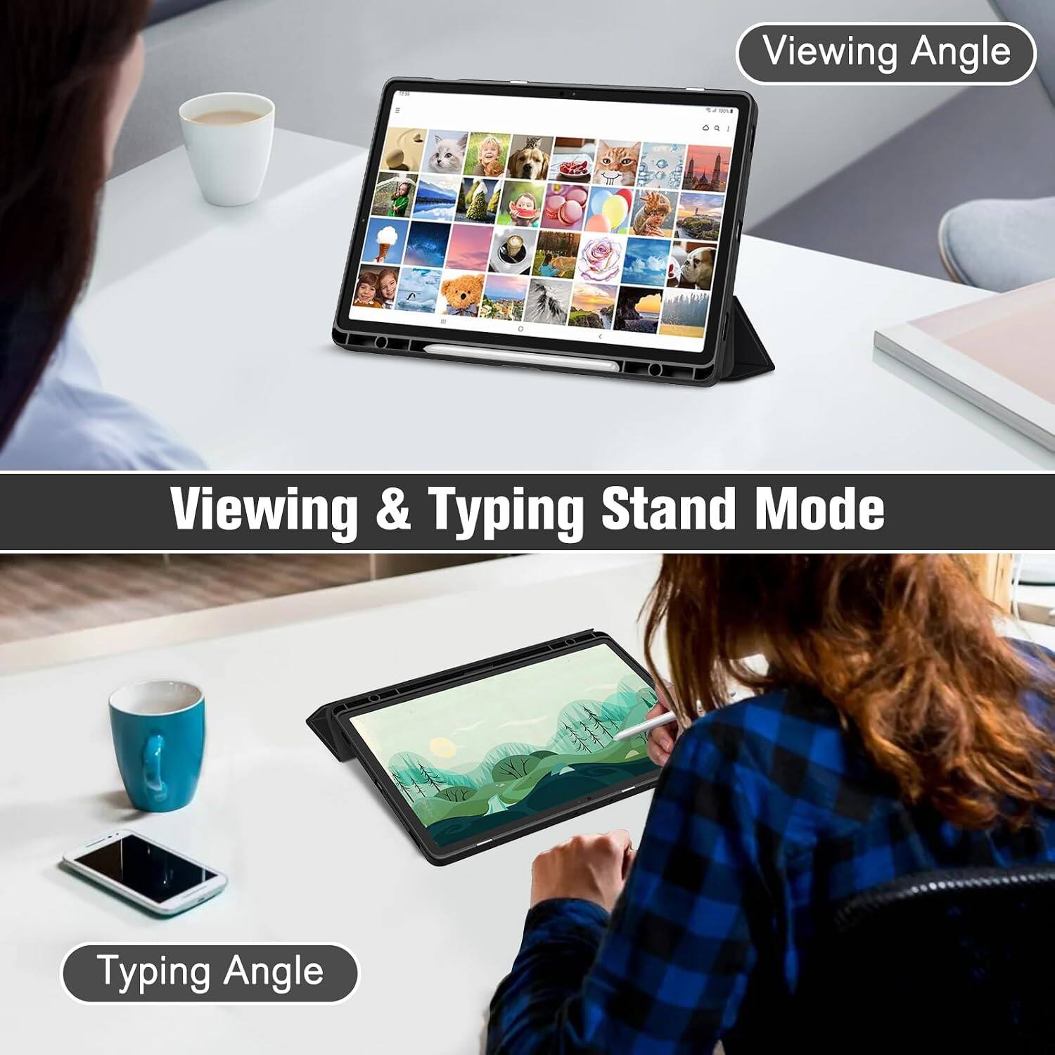 Viewing Angle

Viewing & Typing Stand Mode

Typing Angle