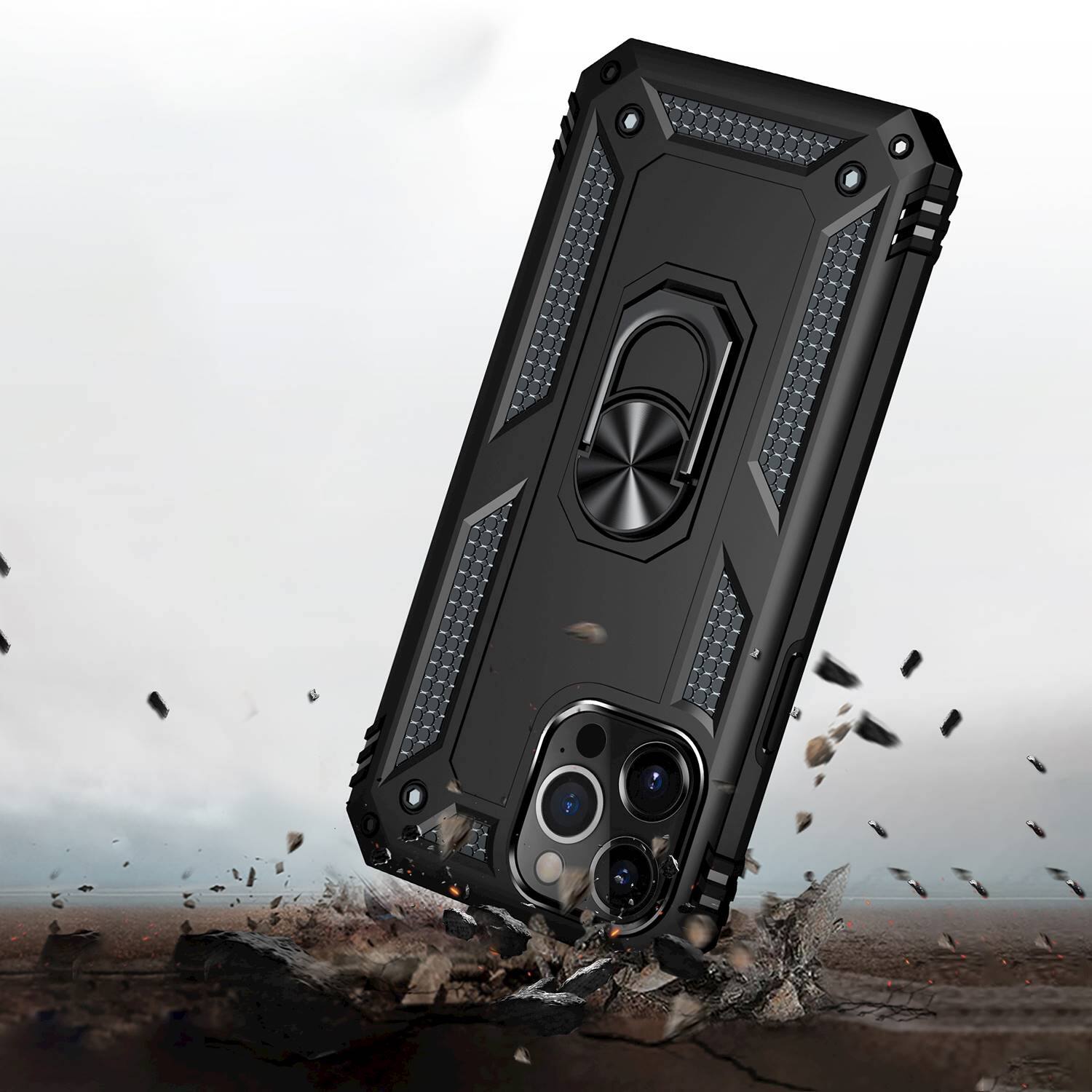 Alt View 14. SaharaCase - Kickstand with Belt Clip Case for Apple iPhone 13 Pro Max - Black.