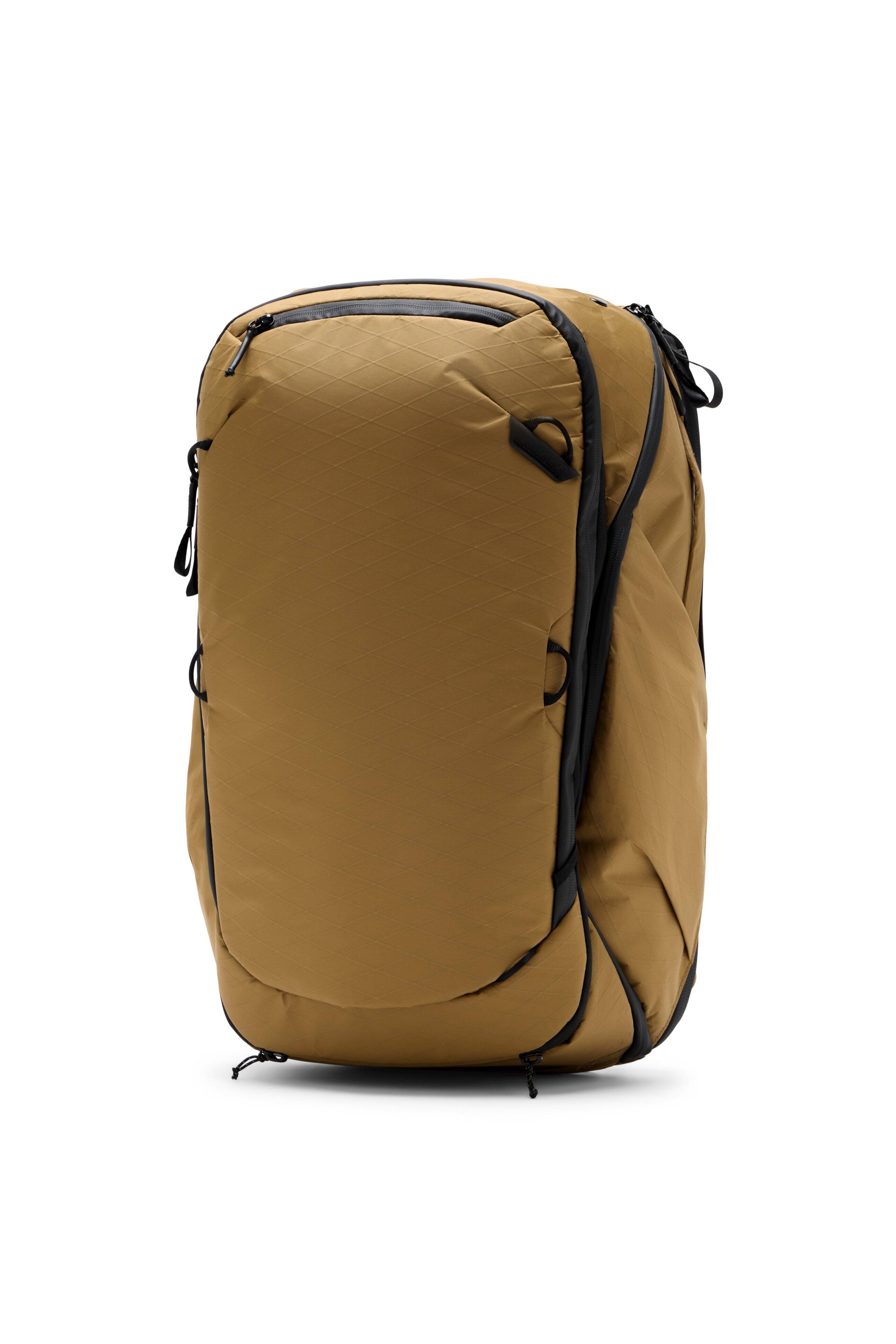 Angle. Peak Design - Travel Backpack 45L - Coyote.