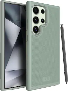 TUDIA - MergeGrip for Samsung Galaxy S24 Ultra Case 2024 Dual layer Cover - Green Lily
