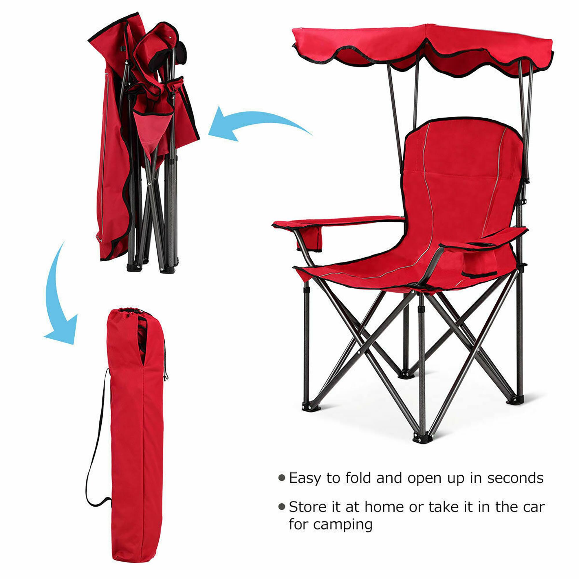 Easy to fold and open up in seconds
Store it at home or take it in the car for camping