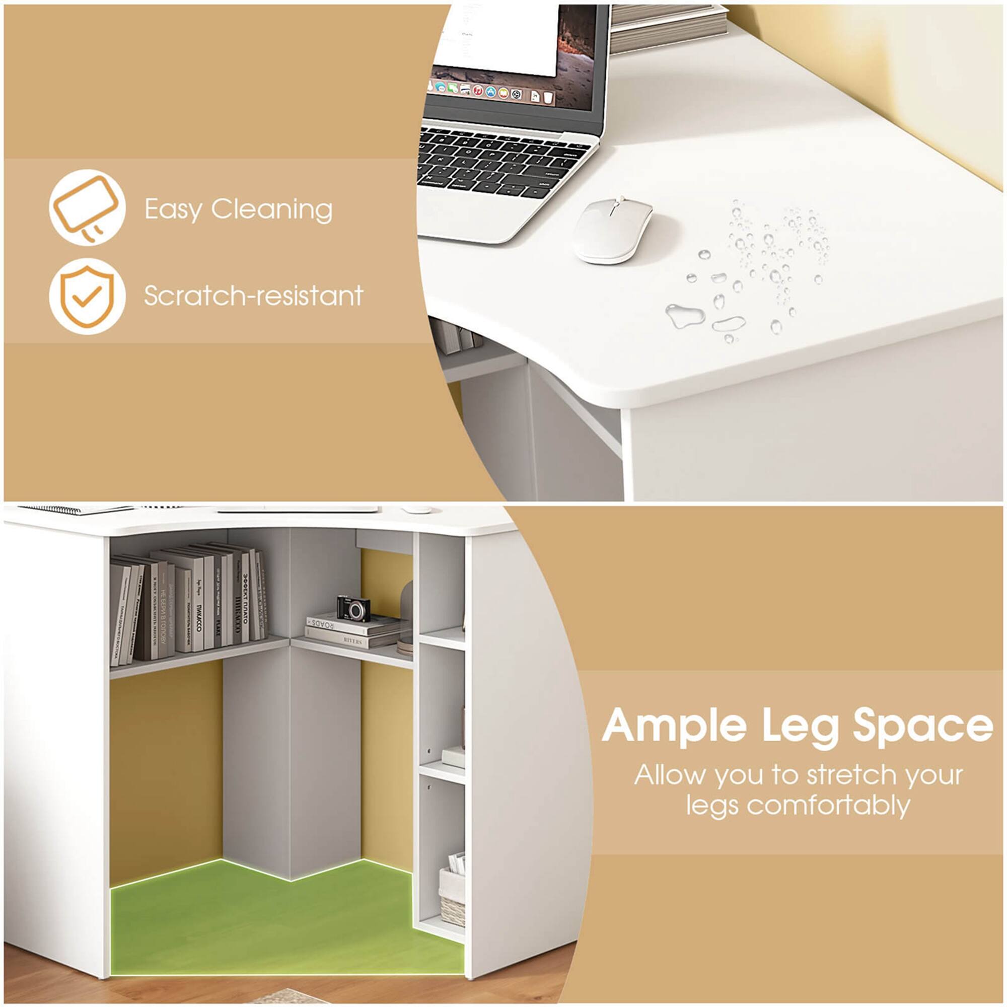 Easy Cleaning, Scratch-resistant, Ample Leg Space, Allow you to stretch your legs comfortably