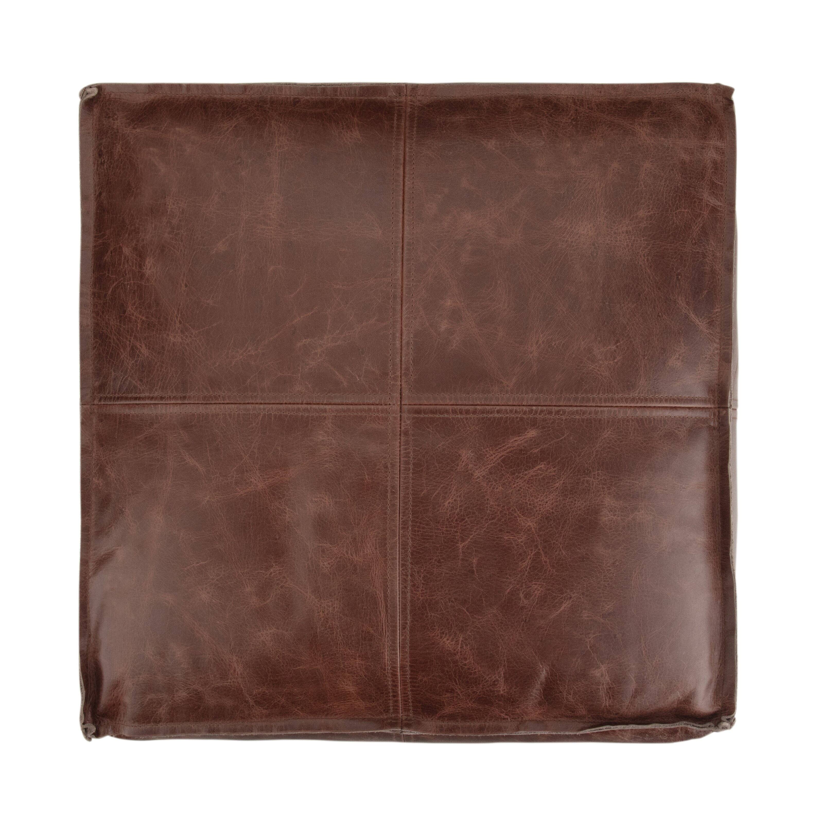Alt View 14. Simpli Home - Sheffield Square Pouf - Brown.