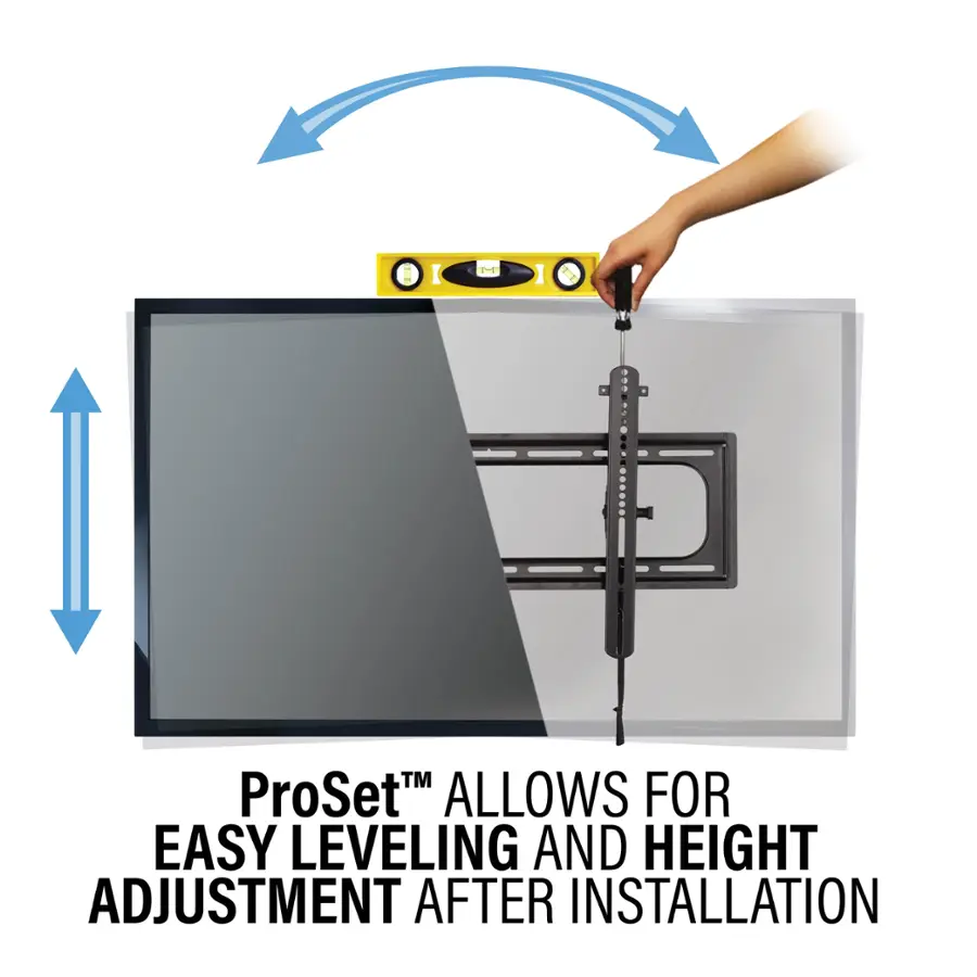 TM ProSet allows for easy leveling and height adjustment after installation.