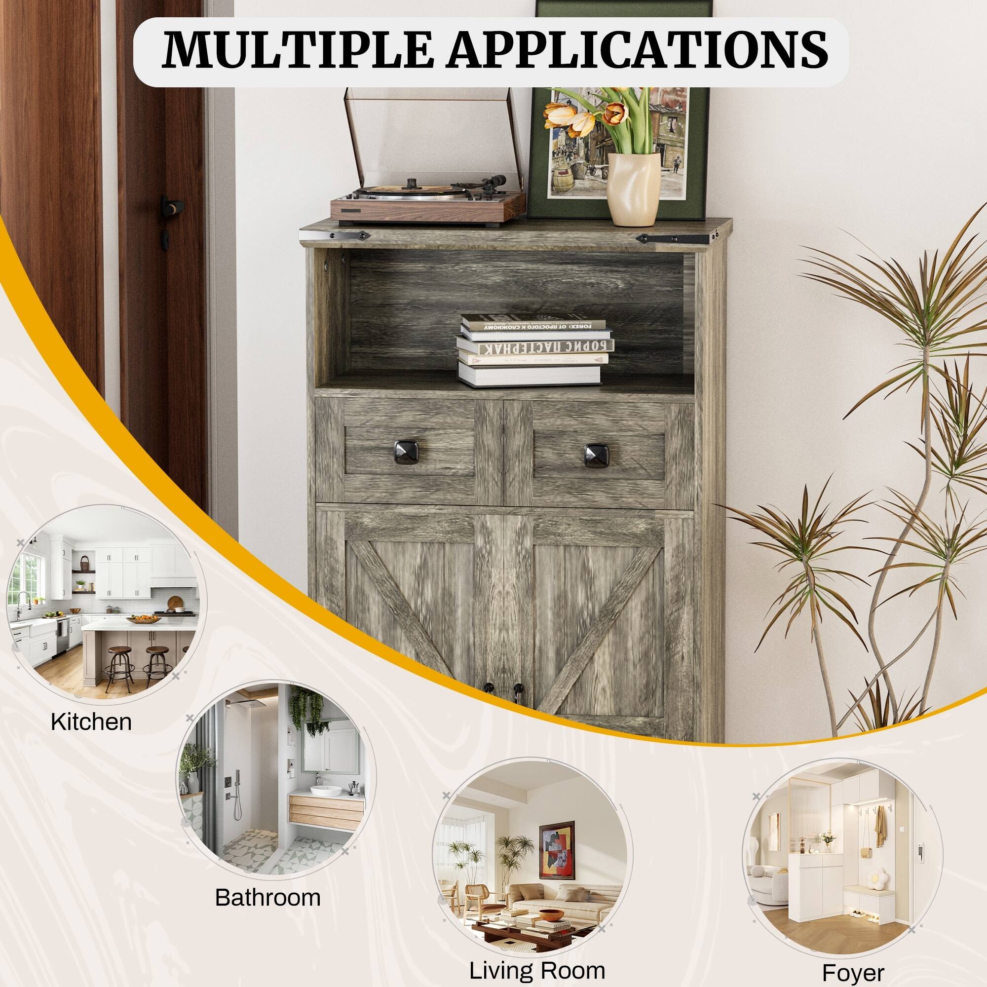 MULTIPLE APPLICATIONS

- Kitchen
- Bathroom
- Living Room
- Foyer