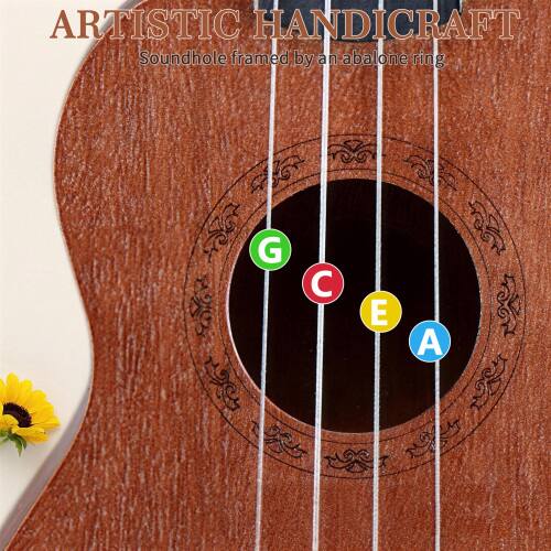 ARTISTIC HANDICRAFT  
Soundhole framed by an abalone ring  
FSR  
G C E A