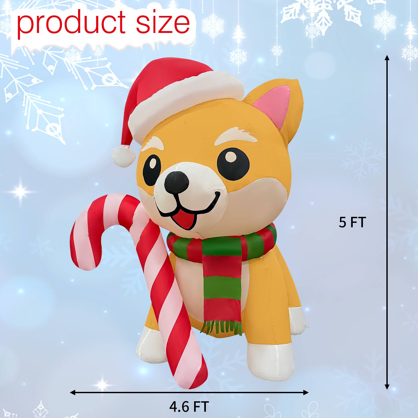 product size  
5 FT  
4.6 FT