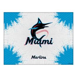 Holland Bar Stool Co. - Miami Marlins 24" x 32" Splash Canvas Wall Art - Multicolor