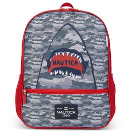 Nautica - 16" Back to Basics Kids Backpack with Cushioned Back and Shoulder Straps - Shark Attack
