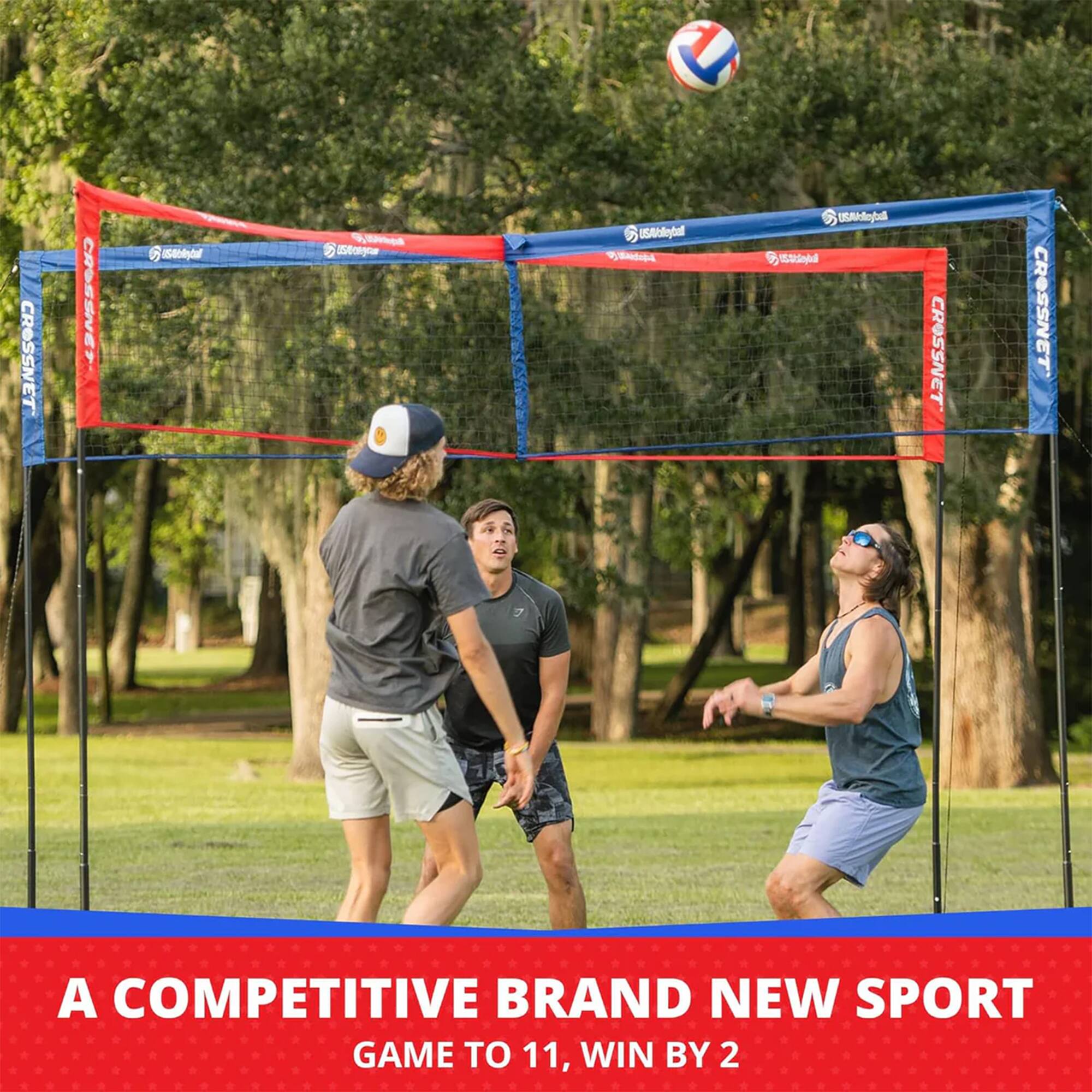 CROSSNET  
A COMPETITIVE BRAND NEW SPORT  
GAME TO 11, WIN BY 2