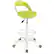 Front. Gymax - Gymax Drafting Stool Rolling Tall Desk Chair w/ Wheels Low Backrest Footrest Green - Green.