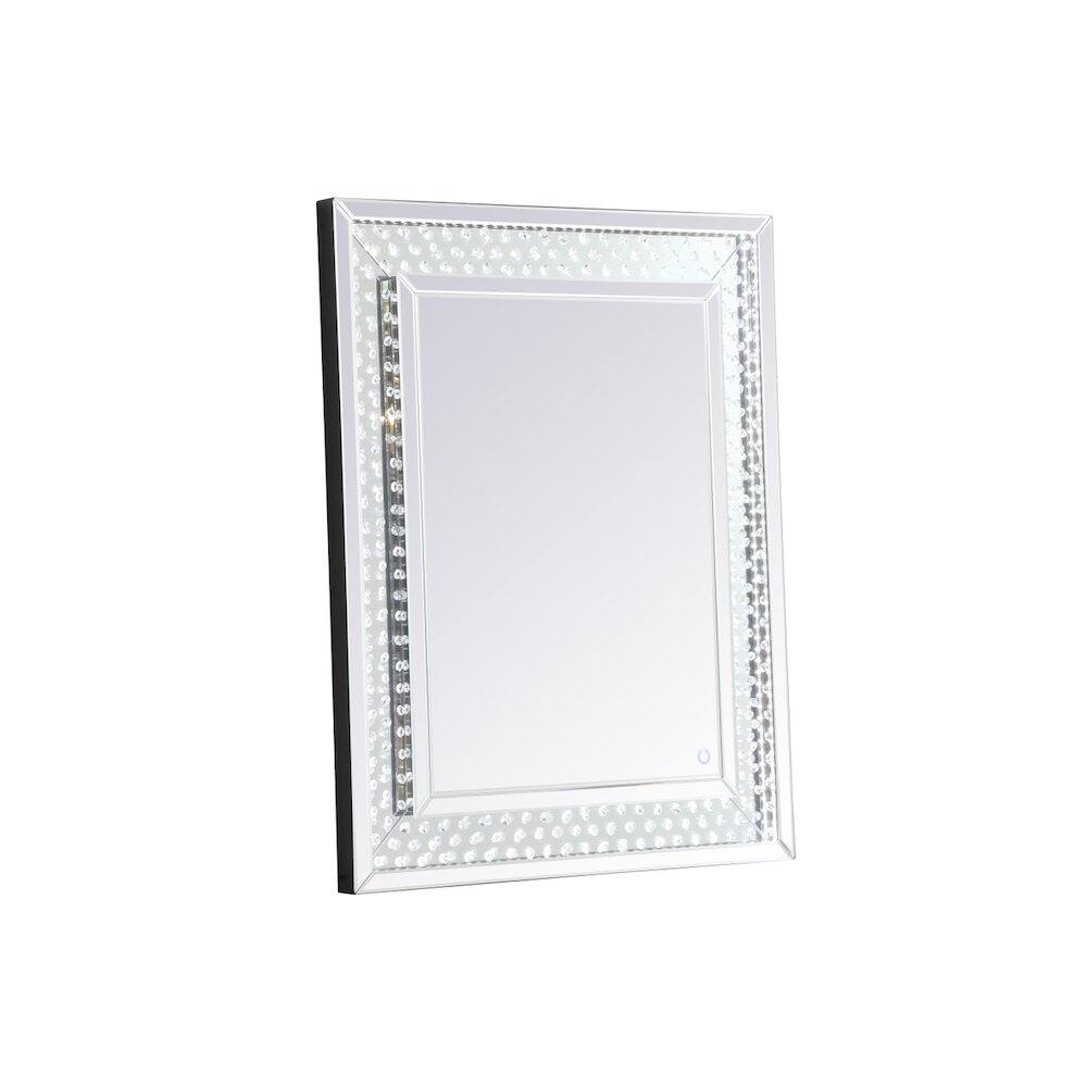 Alt View 1. Elegant Decor - Raiden 32 X 40 Inch Led Crystal Mirror - Clear.